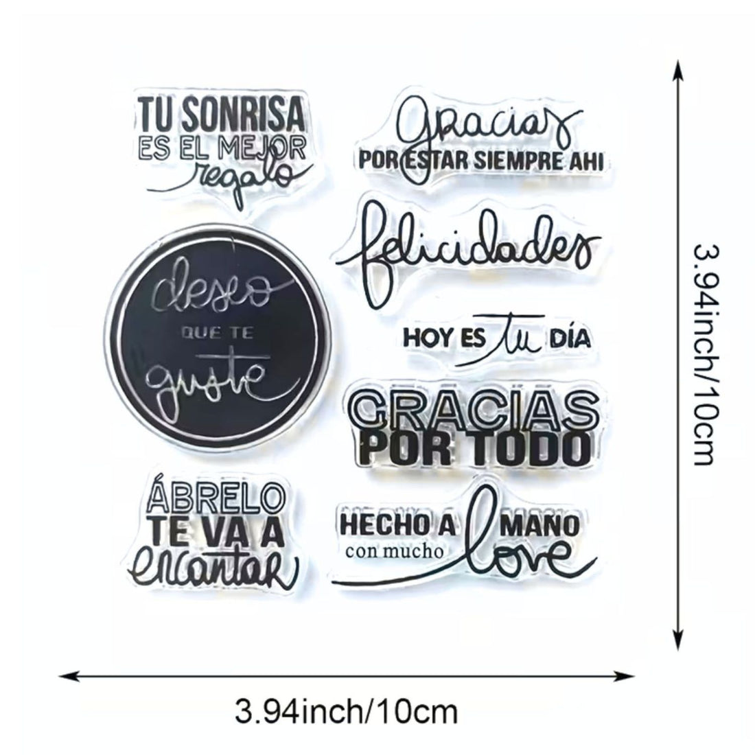 Set De Sellos Deseo Que Te Guste &amp; Frases Sellos Hobbees