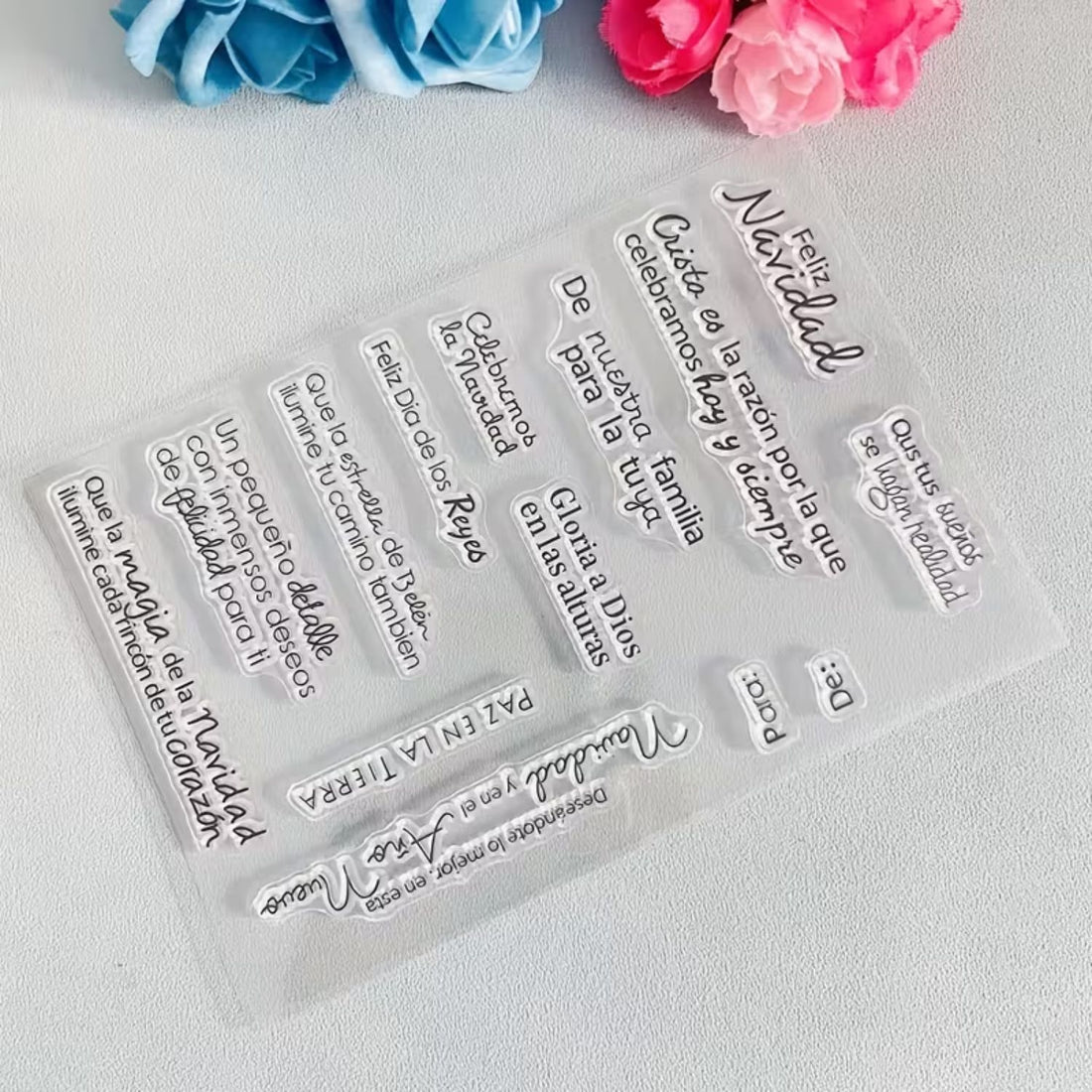 Set De Sellos Frases Navideñas