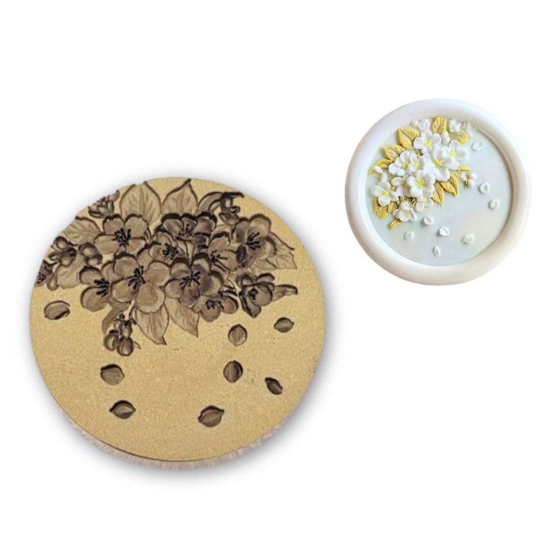 Sello para Lacre Flores Y Pétalos