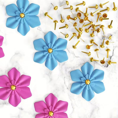 25 Brads Dorados Adornos / Embellishments Hobbees