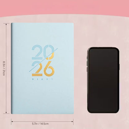 Agenda 2026 en Español Azul Pastel Agendas y Journals Hobbees