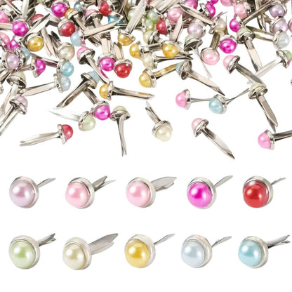15 Brads Perlas De Colores Adornos / Embellishments Hobbees