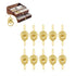 10 Jaladeras Mini Tipo Brads Color Dorado 31mm Adornos / Embellishments Hobbees