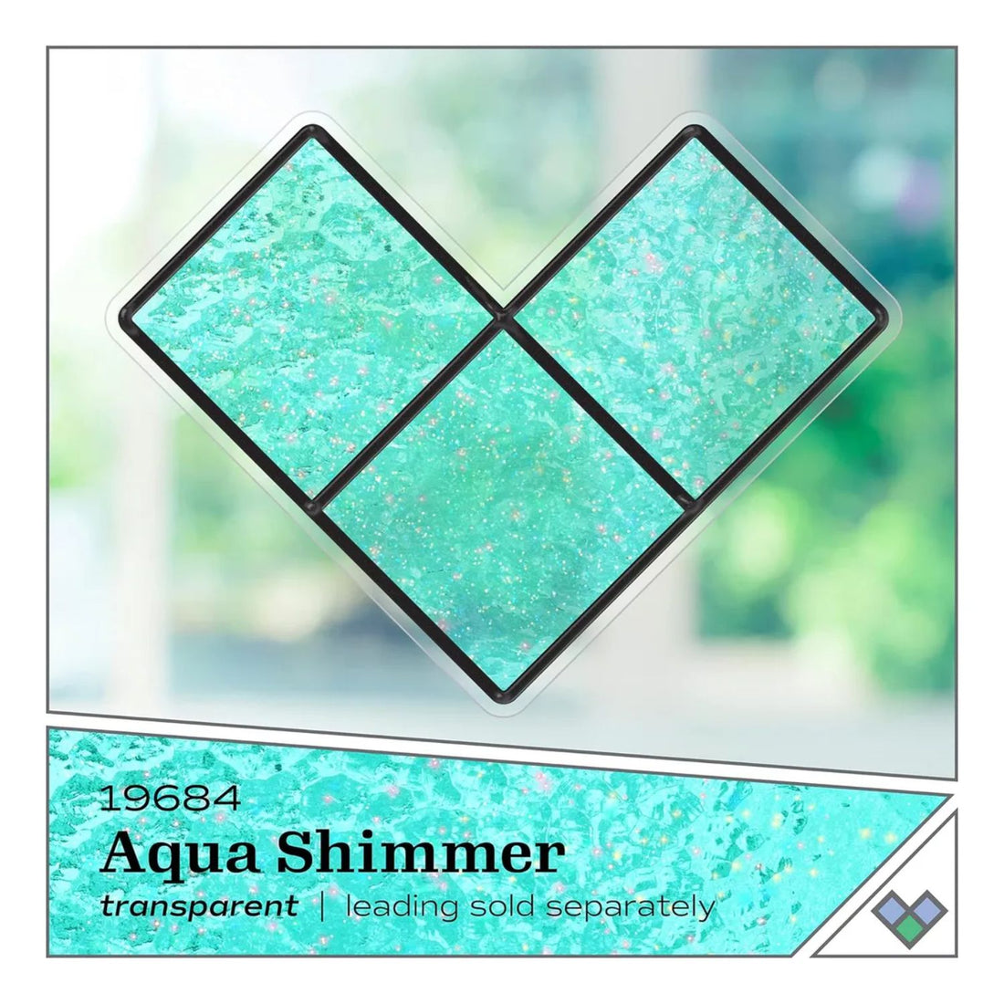 Gallery Glass Shimmer Aqua / Pintura para Vidrio Aguamarina Brillante Vitral Folk Art