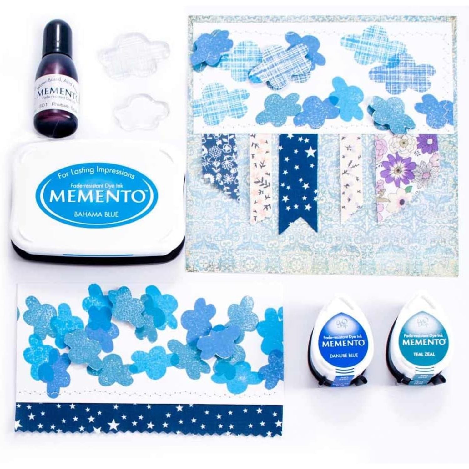 Memento Dew Drop London Fog / Cojín de Tinta para Sellos Gris Neutro Tintas Imagine