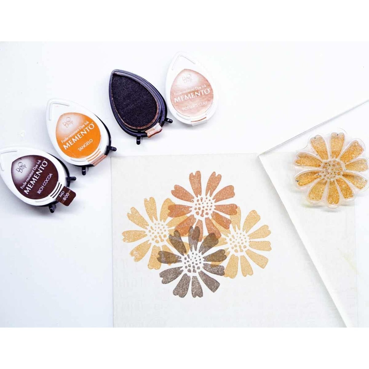 Memento Dew Drop London Fog / Cojín de Tinta para Sellos Gris Neutro Tintas Imagine