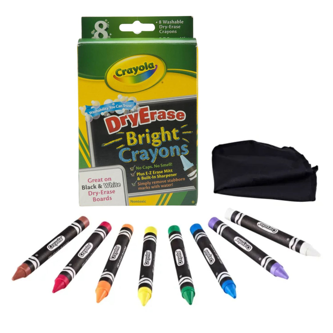 Washable Dry-Erase Crayons / 8 Crayones Borrables Brilantes Crayones Crayola