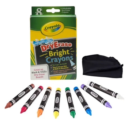 Washable Dry-Erase Crayons / 8 Crayones Borrables Brilantes Crayones Crayola