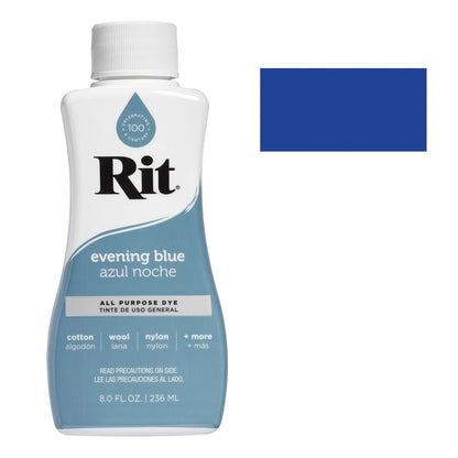 Rit Dye Liquid Evening Blue / Tinte Líquido para Teñir Azul Noche Pintura para Tela Rit