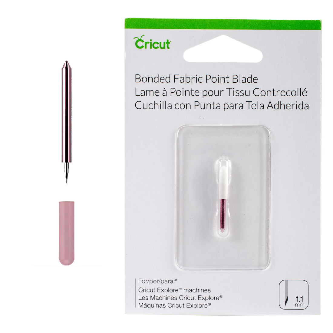 Cricut Explore Bonded Fabric Point Blade / Navaja para Telas Adheridas, Parches Navajas y cuchillas para máquinas Cricut