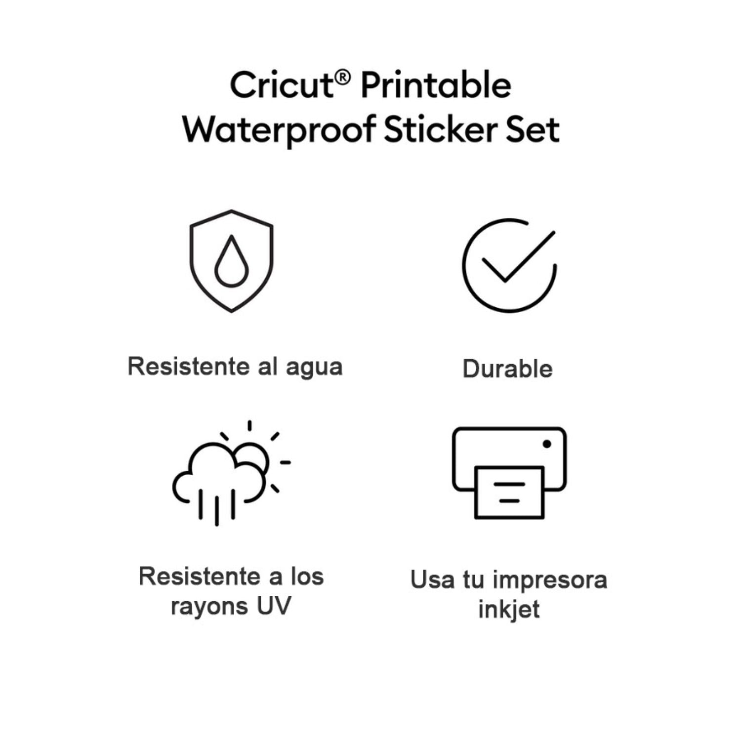 Printable Waterproof Stickers / Vinil Imprimible Transparente A Prueba de Agua Viniles Cricut