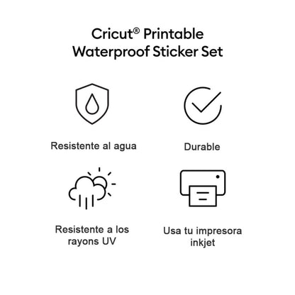 Printable Waterproof Stickers / Vinil Imprimible Transparente A Prueba de Agua Viniles Cricut