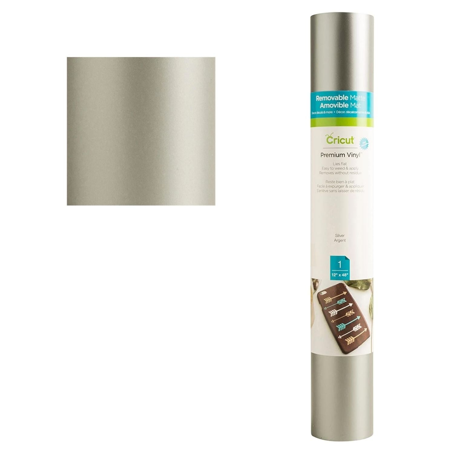 Vinyl Silver / Rollo de Vinil Cricut Plateado Viniles Cricut