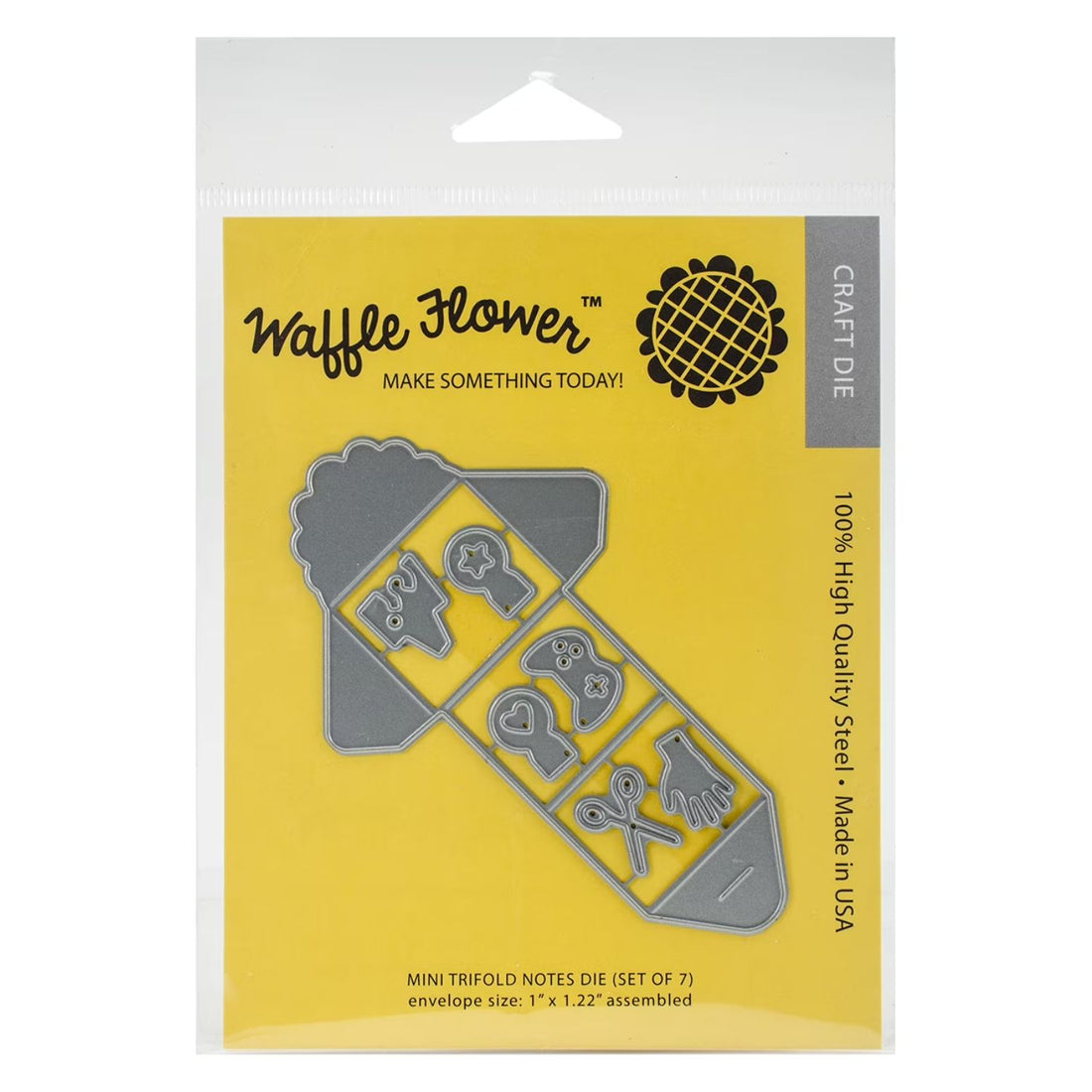 Mini Trifold Notes Dies / Suaje de Sobrecito Mini Dados de Corte / Suajes / Troqueles Waffle Flower