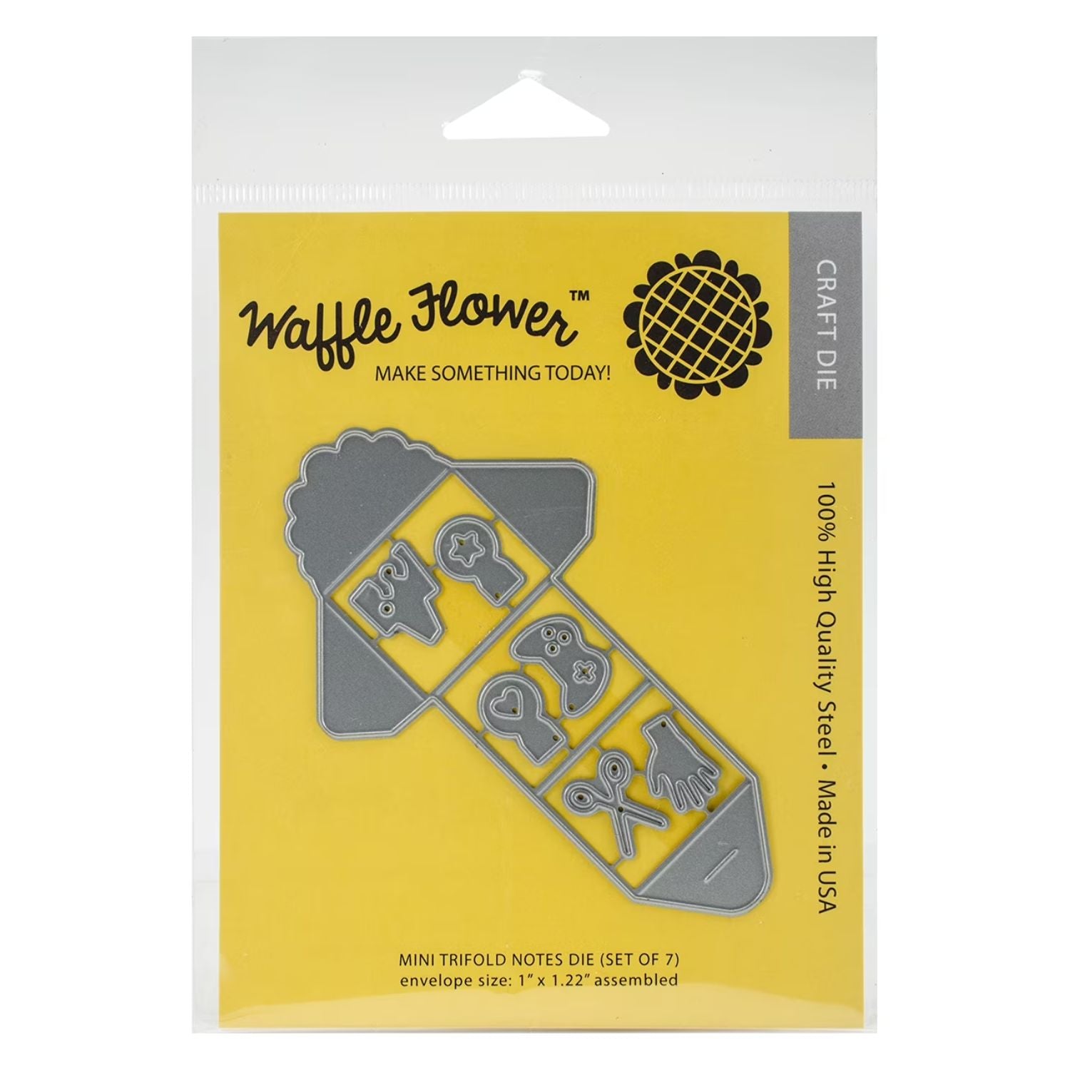 Mini Trifold Notes Dies / Suaje de Sobrecito Mini Dados de Corte / Suajes / Troqueles Waffle Flower