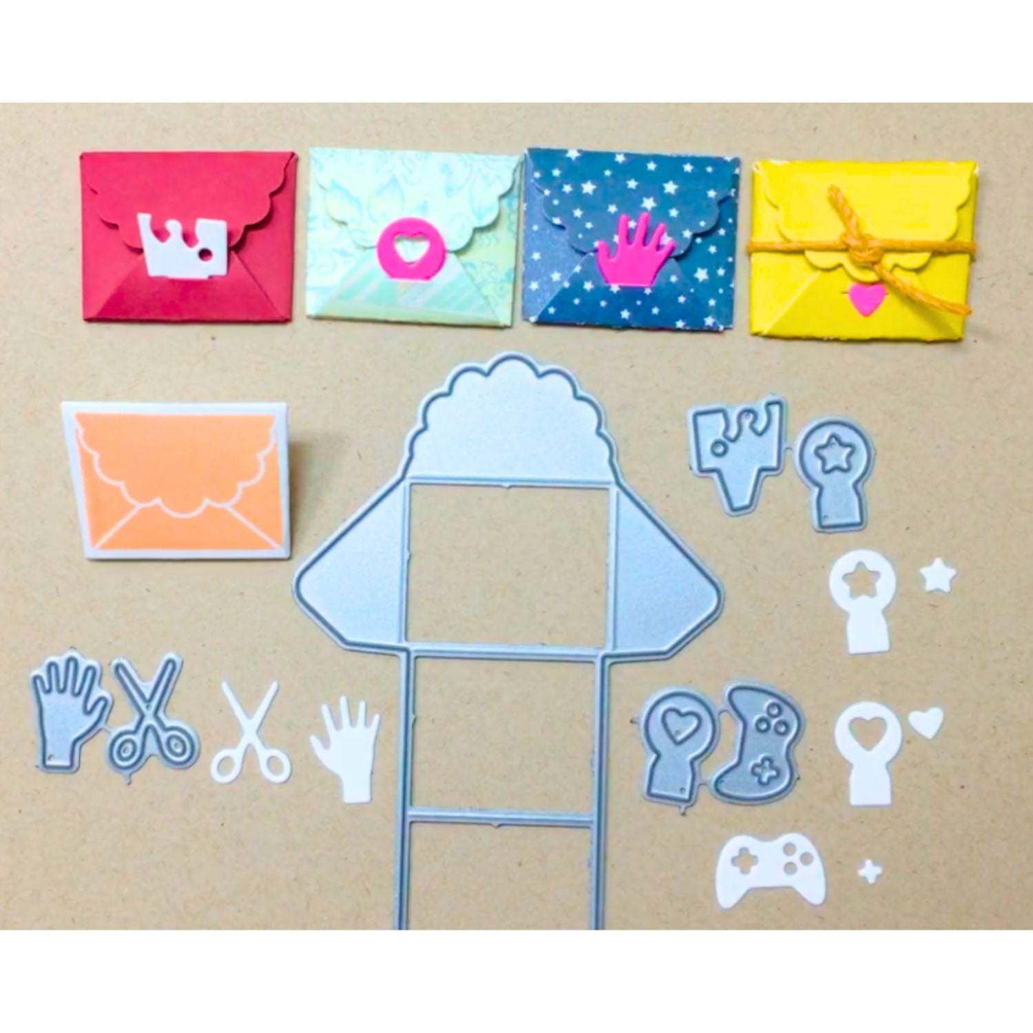 Mini Trifold Notes Dies / Suaje de Sobrecito Mini Dados de Corte / Suajes / Troqueles Waffle Flower