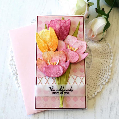 Suajes de Tulipanes Dados de Corte / Suajes / Troqueles Hobbees