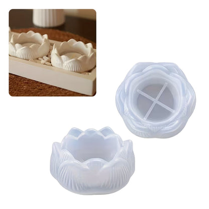 Molde de Silicón Flor de Loto Resina Epóxica y Accesorios Hobbees