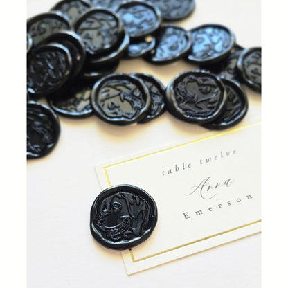 Black Sealing Wax / Barra de Lacre Negro Adornos / Embellishments Manuscript