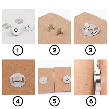 2 Broches Magnéticos Dorados Accesorios Hobbees