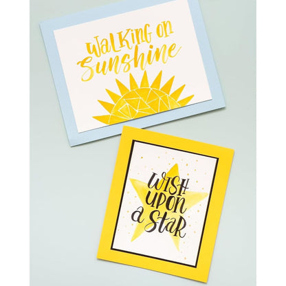 Water Brush Set Fine Point / 2 Pinceles para Agua Punta Fina Caligrafía plumas Kelly Creates