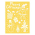 Merry Christmas Stencil / Esténcil Navideño Esténciles / Plantillas Darice