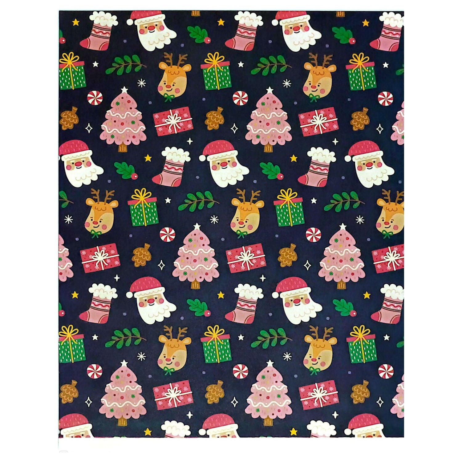 Hoja de Papel Decorado Navidad Clásica Papel, Hojas Sueltas Angie Guerra