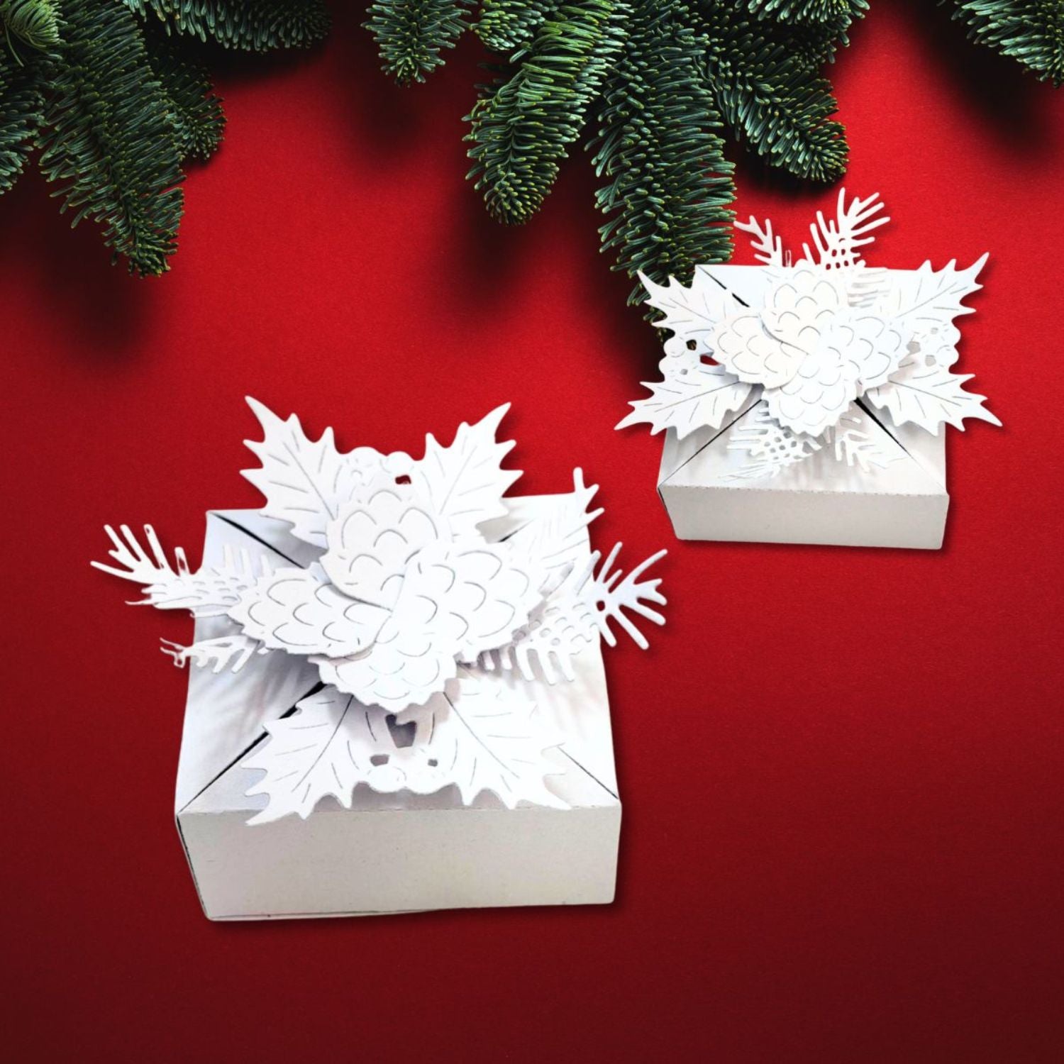 Suaje o Troquel Cajita Navideña 3D Dados de Corte / Suajes / Troqueles Hobbees