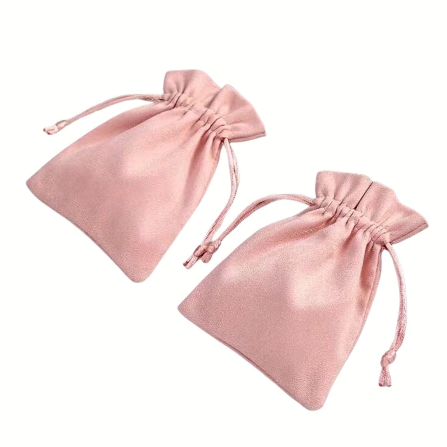 2 Bolsitas de Terciopelo Rosa Bolsas Hobbees