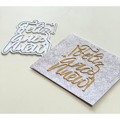 Suaje o Troquel de ¡Feliz AÑo Nuevo! Dados de Corte / Suajes / Troqueles Hobbees