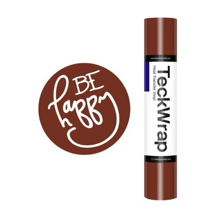 PU Heat Transfer Vinyl Cinnamon / Vinil De Transferencia De Calor Café Canela Viniles Teckwrap