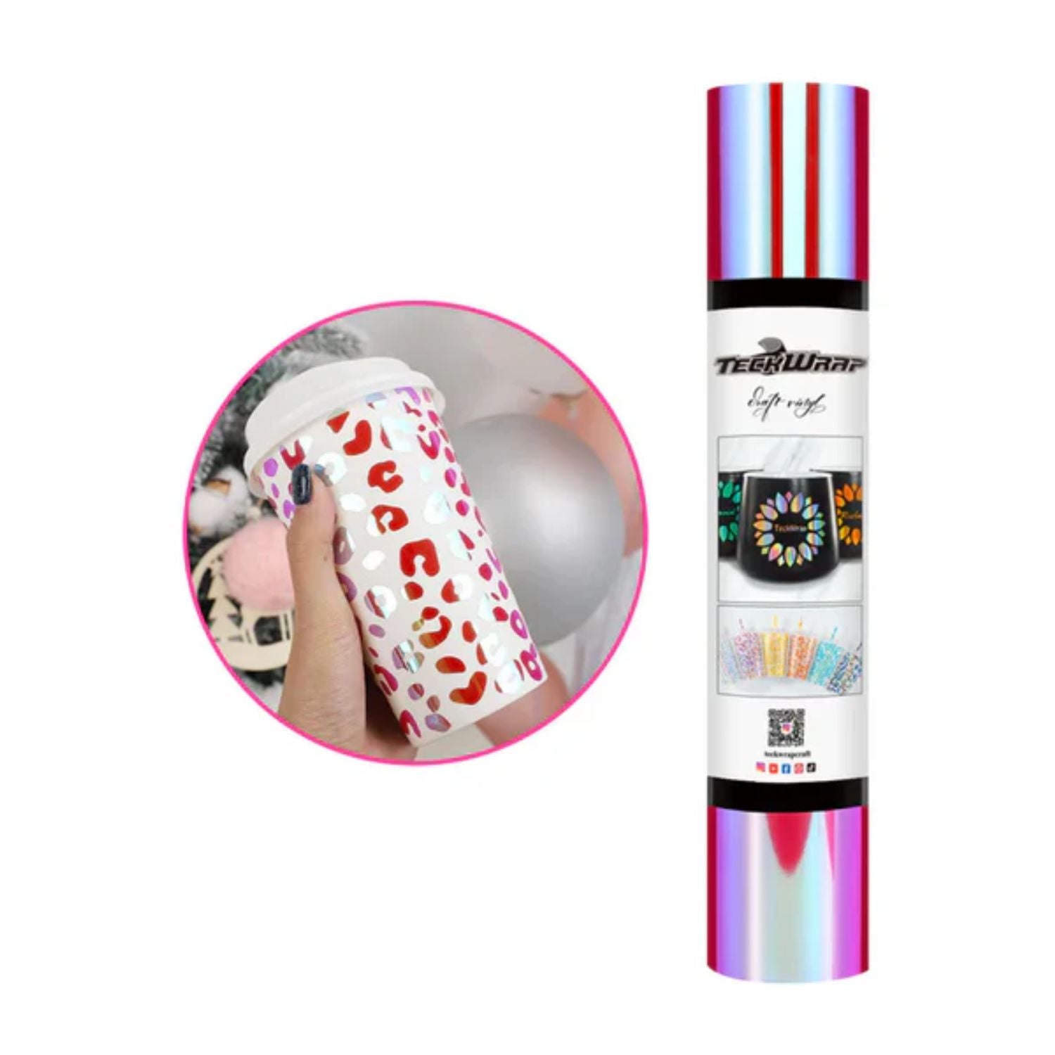 Holo Chrome Opal Fierce Red Vinyl / Vinil Opalo Cromado Rojo Feroz Viniles Teckwrap