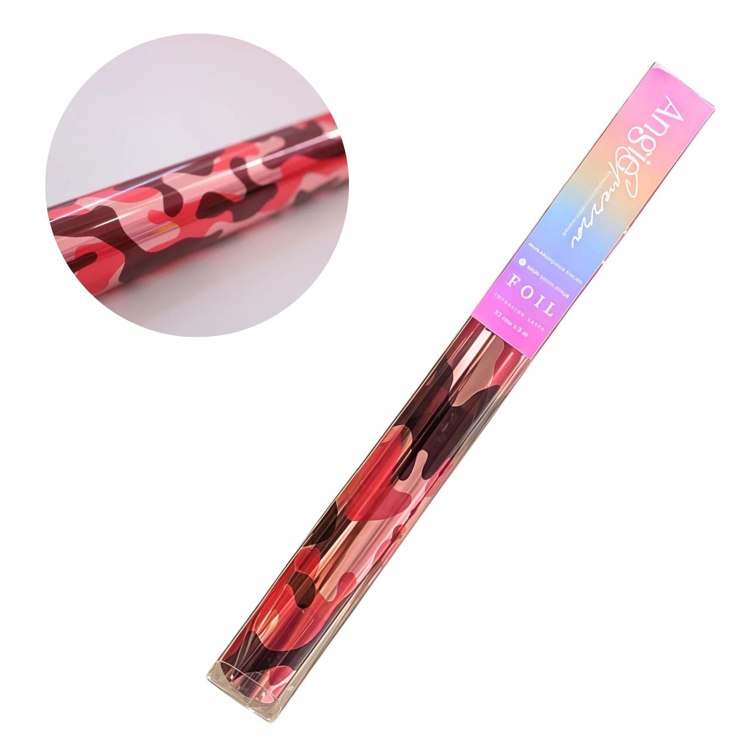 Foil Para Tinta Pink Army 2.5m Foil Reactivo Angie Guerra
