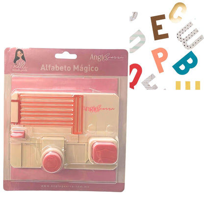 Tabla Perforadora Abecedario Mágico Team Pink Perforadoras We R Makers