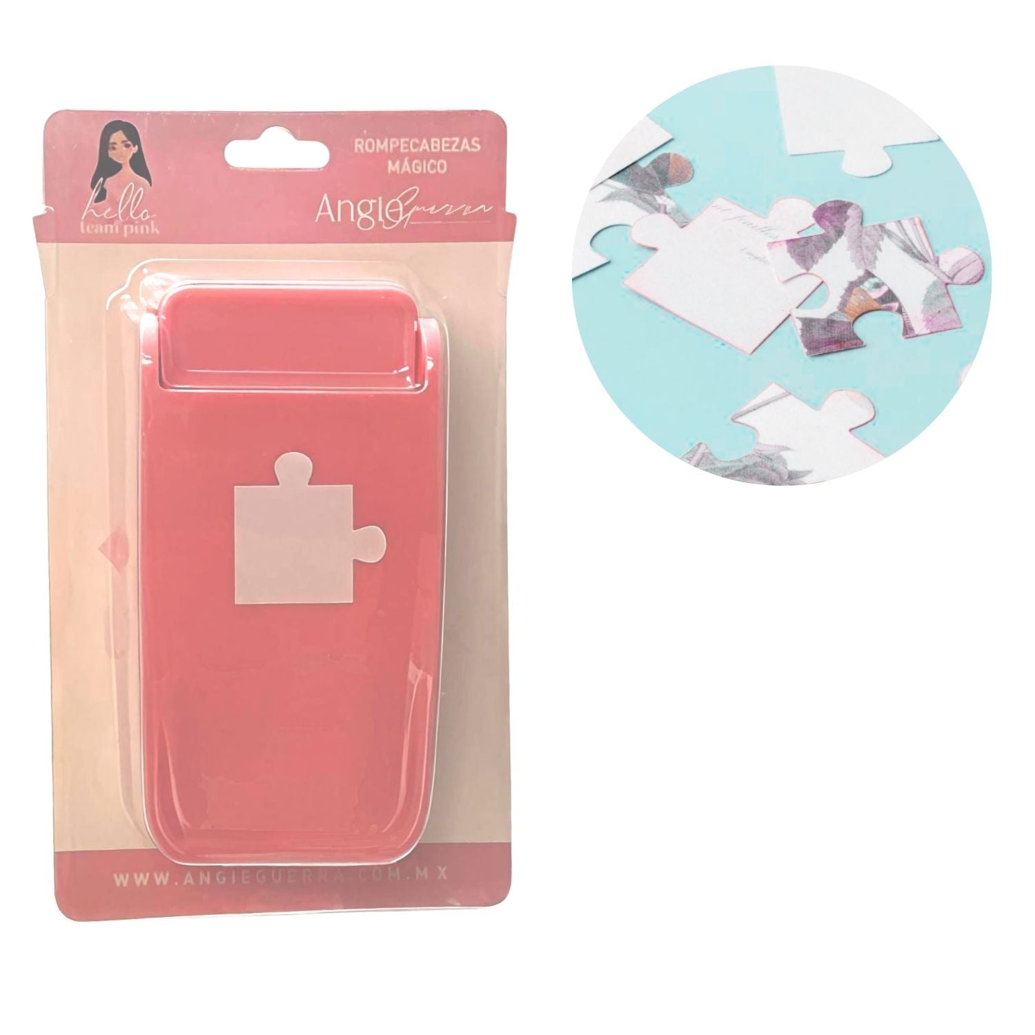 Perforadora de Rompecabezas Team Pink Perforadoras We R Makers