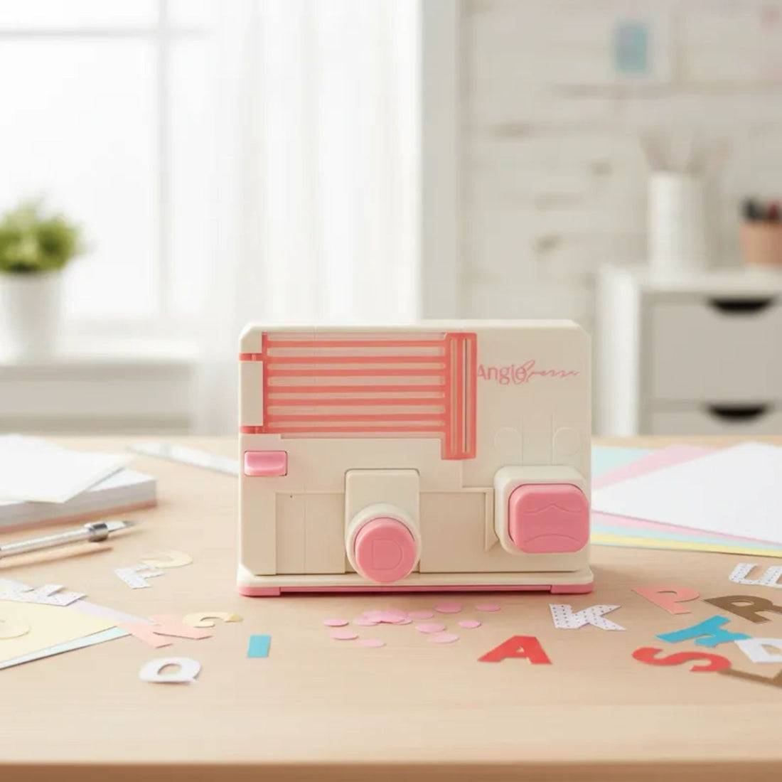 Tabla Perforadora Abecedario Mágico Team Pink Perforadoras We R Makers