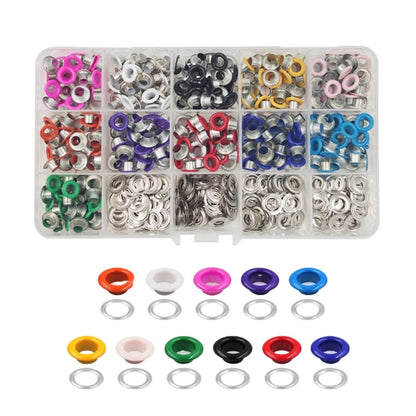 330 Ojillos Metálicos de Colores y Arandelas con Estuche Eyelets, Ojilos Hobbees