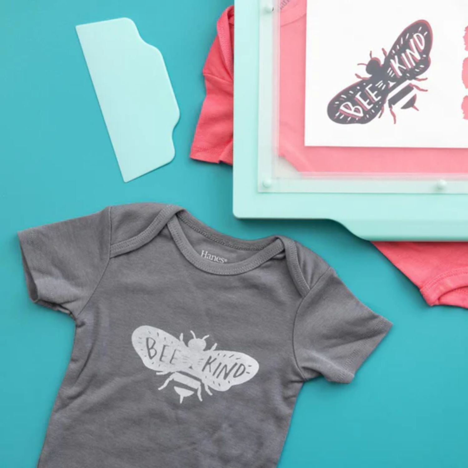 Vinyl Print Press Screen Print Ink Blush / Tinta de Serigrafía Rosa Claro Impresiòn con Prensa We R Memory Keepers