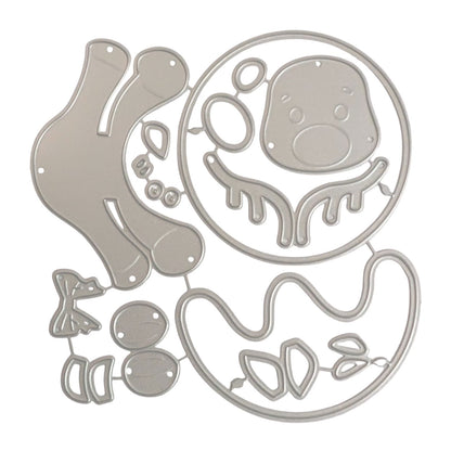 Suajes o Troqueles de Reno Sobre Esfera Navideña Dados de Corte / Suajes / Troqueles Hobbees