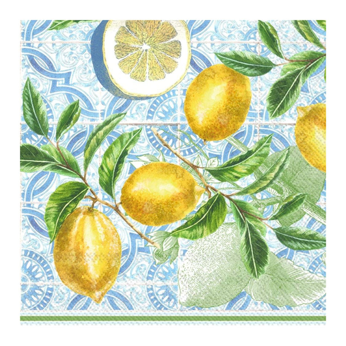 Servilleta de Papel Citrus Limón Servilletas de Papel para Decoupage JET PAPIER GmbH