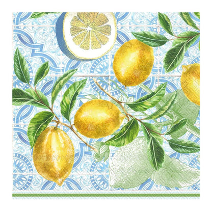 Servilleta de Papel Citrus Limón Servilletas de Papel para Decoupage JET PAPIER GmbH