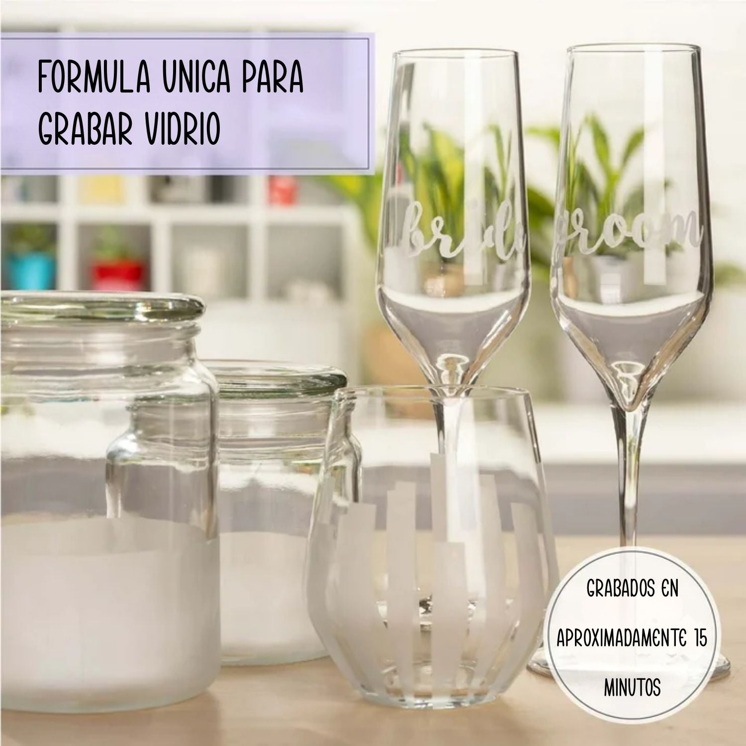 Glass Etching Cream / Crema Para Grabar Vidrio Pinturas Folkart