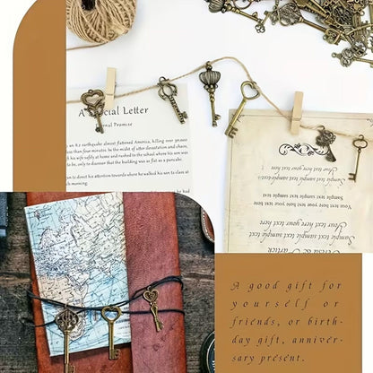 20 Mini Llaves Metálicas Vintage Mix