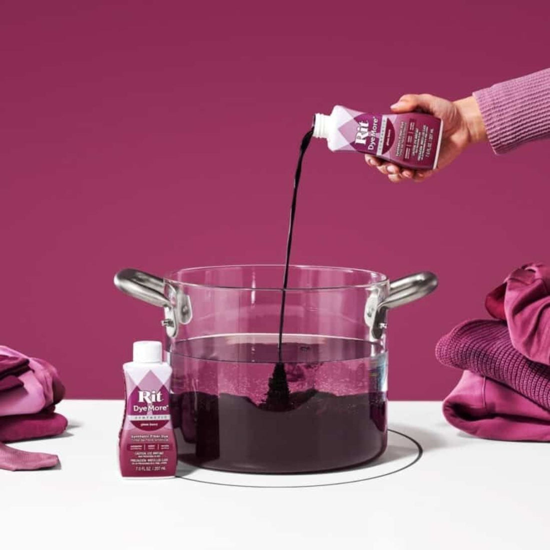 Rit DyeMore Synthetic Plum Berry / Líquido Para Teñir Ciruela Pintura para Tela Rit