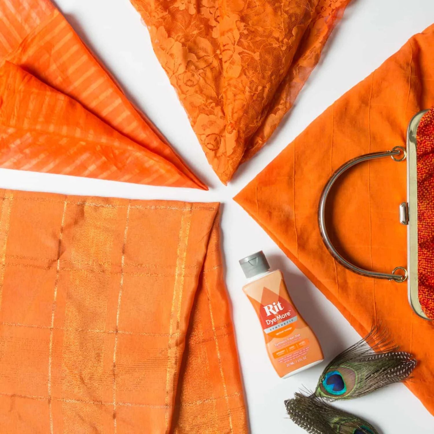 Rit DyeMore Synthetic Apricot Orange / Líquido Para Teñir Albaricoque Naranja Pintura para Tela Rit