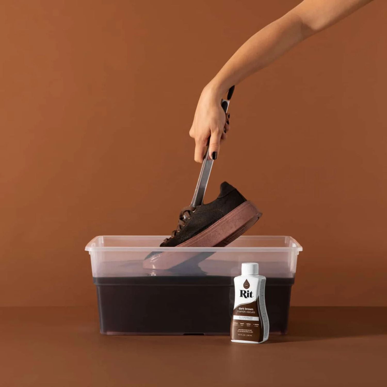 Rit Dye Liquid Dark Brown / Líquido Para Teñir Marrón Oscuro Pintura para Tela Rit