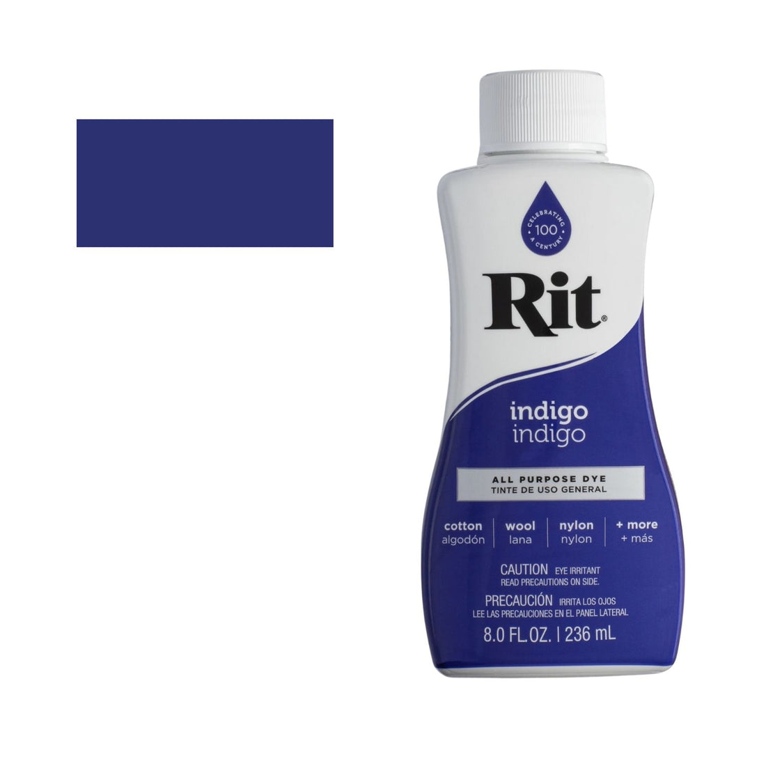 Rit Dye Liquid Indigo / Líquido Para Teñir Azul Indigo Pintura para Tela Rit