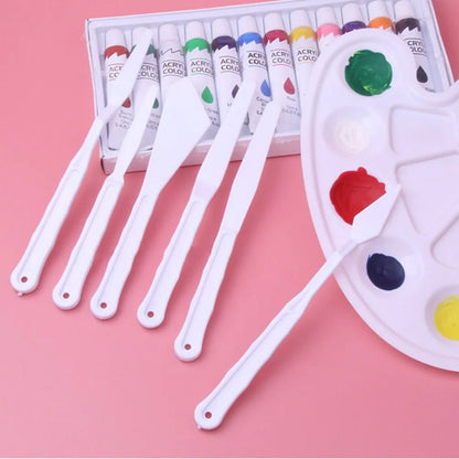 Plastic Knife Set / Set 5 de Espátulas de Plástico Pinceles y Brochas Art Supply Basics