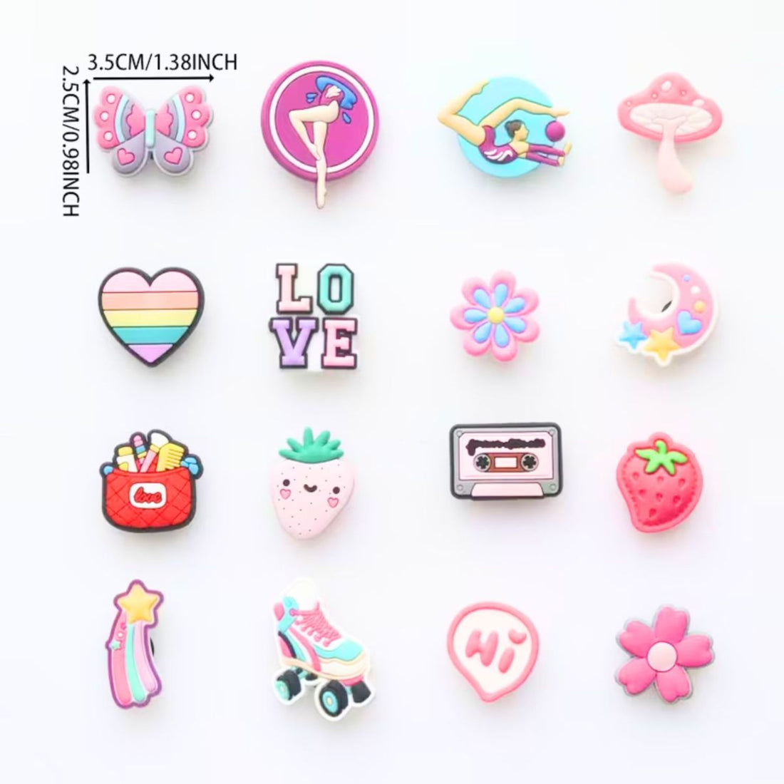 Charms Decorativos Y Sujetadores De Colores