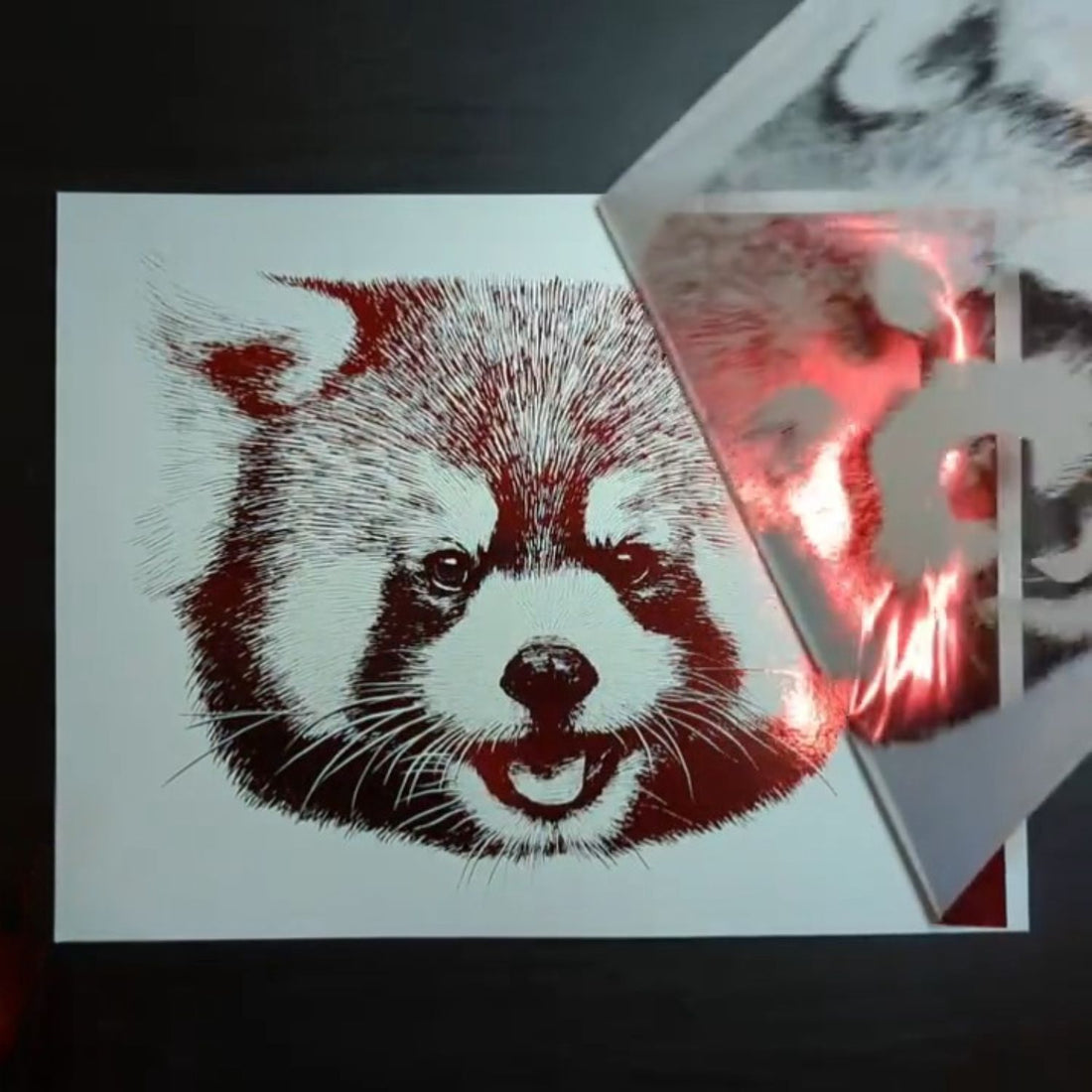 Foil Para Tinta Rojo Foil Reactivo Angie Guerra